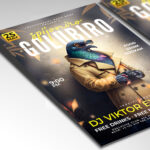 A customizable flyer template designed to promote events with a unique and enigmatic theme.