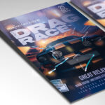 A customizable flyer template designed for drag shows and LGBTQ+ events, showcasing dazzling light effects and a fierce aesthetic that conveys excitement and entertainment.