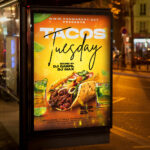 An enticing and attention-grabbing invitation template, ready for personalization for a "Tacos Tuesday" promotion, promising a flavorful and satisfying meal experience.