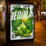 An inviting and attention-grabbing invitation template, ready for personalization for a "Tequila Party," promising an unforgettable evening of delicious spirits, music, and good times.