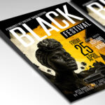 A customizable flyer template designed for underground parties, showcasing sleek, futuristic typography and vibrant visual effects that evoke exclusivity, mystery, and an immersive atmosphere.